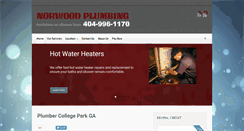 Desktop Screenshot of norwood-plumbing.com